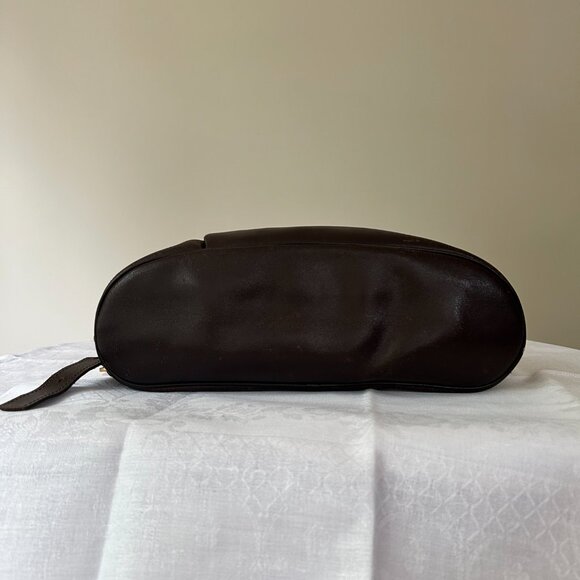 Vintage Longchamp Dark Brown Purse - Picture 6 of 14